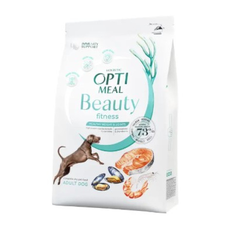 Cухий беззерновий корм для собак усіх порід Optimeal Beauty Fitness Healthy Weight & Joints (морепродукти) 1.5 (кг)