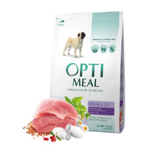 Сухой корм для взрослых собак малых пород Optimeal (утка) 4 (кг)
