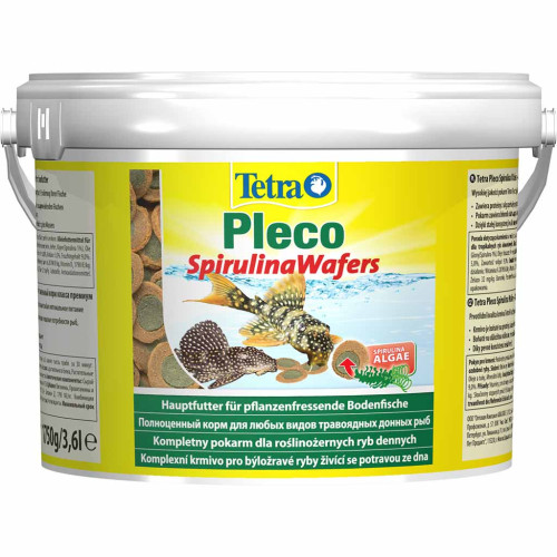 Корм для донных аквариумных рыб в таблетках Tetra Pleco Spirulina Wafers со спирулиной 3.6 л
