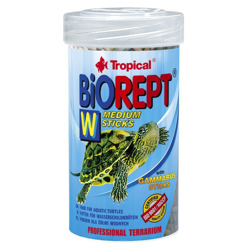 Корм для водоплавающих черепах Tropical Biorept W, 100 мл/30г.
