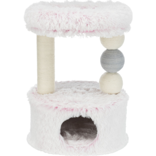 Кігтеточка для кішок Trixie Harvey джут/плюш/фліс біло-рожевий, 54*40*73 см