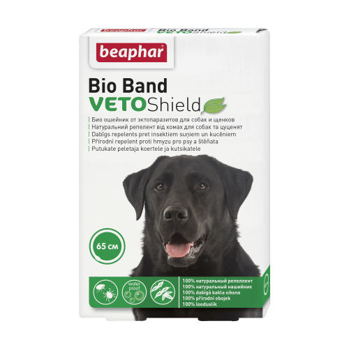 Ошейник Beaphar Bio Veto Shield от блох, клещей и комаров для собак 65 см