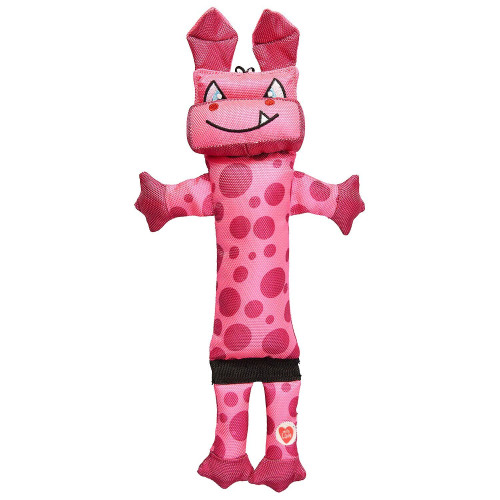 Игрушка для собак с пищалкой Робот розовый GimDog 38 см (текстиль)