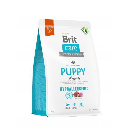 Сухий корм Brit Care Dog Hypoallergenic Puppy для цуценят всіх порід з ягнятком 3 (кг)