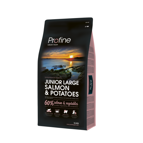 Сухий корм Profine Junior Large Breed Salmon & Potatoes для цуценят та молодих собак великих порід з лососем 15 кг