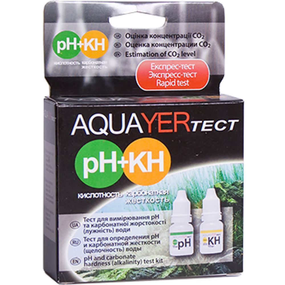 Тести для акваріума AQUAYER тест pH+КН