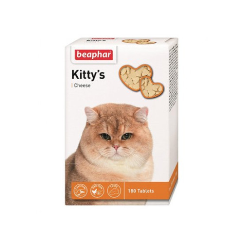 Витамины для взрослых кошек Beaphar Kitty's Cheese 180 таблеток