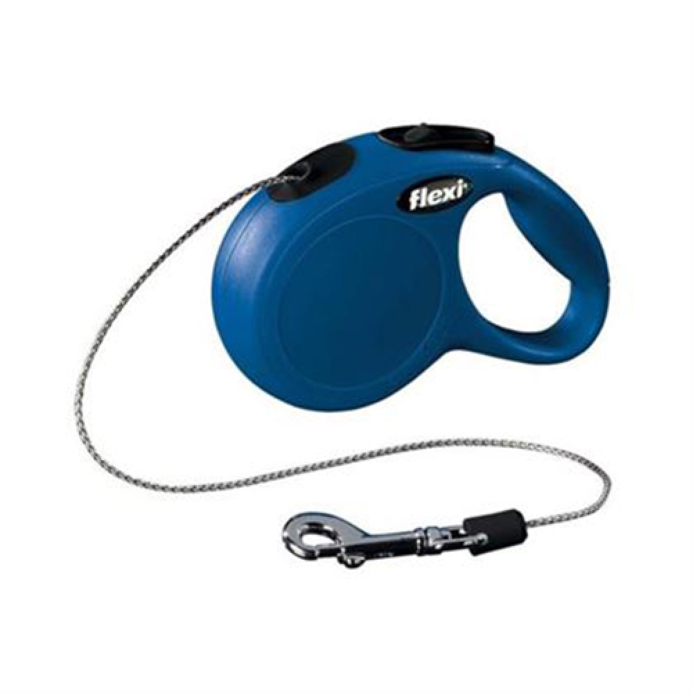 Поводок-рулетка Flexi New Classic Cat XS 3 м до 8 кг Синяя