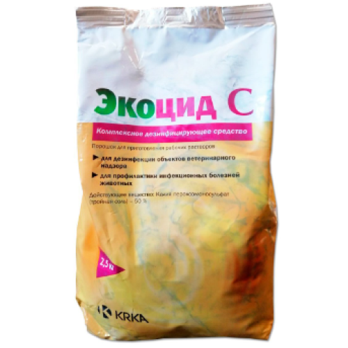 Дезінфекційний засіб KRKA Екоцид С 2,5 кг.