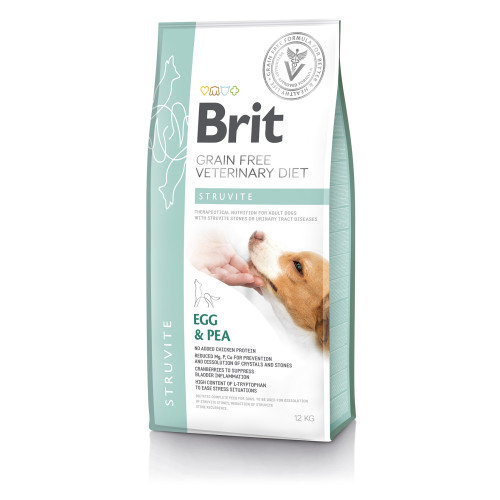 Сухой корм для собак при заболеваниях мочевыводящих путей Brit GF Veterinary Diet Dog Struvite с яйцом, 12 кг
