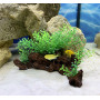 Штучна рослина на корчі для акваріума 2126122-15х10 см