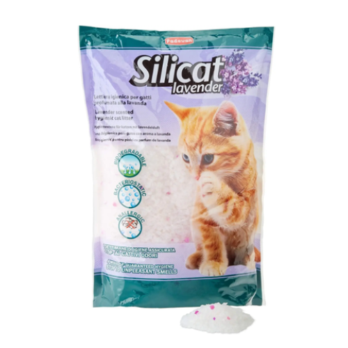Силикагелевый наполнитель для кошачьего туалета Padovan Silicat Lavender 2.2 кг