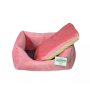 Лежак Рольф №1 "Luсky Pet", розово-кремовый, 40х50х22см