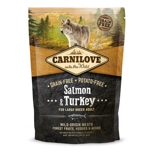 Сухий корм Carnilove Dog Adult Large Breed Salmon & Turkey для дорослих собак великих порід 1.5 кг
