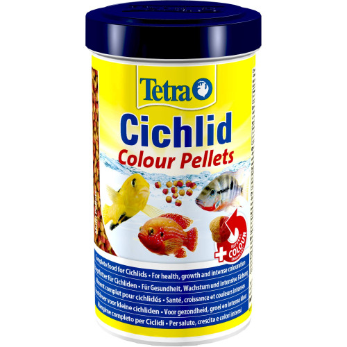 Корм для аквариумных рыб Tetra Cichlid Colour Pellets в гранулах для цвета 500 мл (165 г)