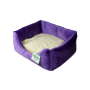 Лежак Рольф №1 "Luсky Pet", фіолетово-кремовий, 40х50х22см