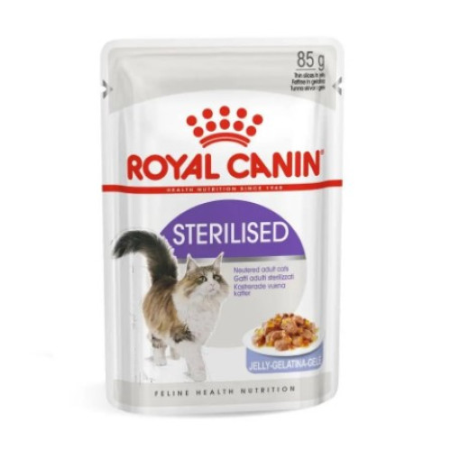 Влажный корм для стерилизованных кошек Royal Canin Sterilised в желе 12 шт х 85 г