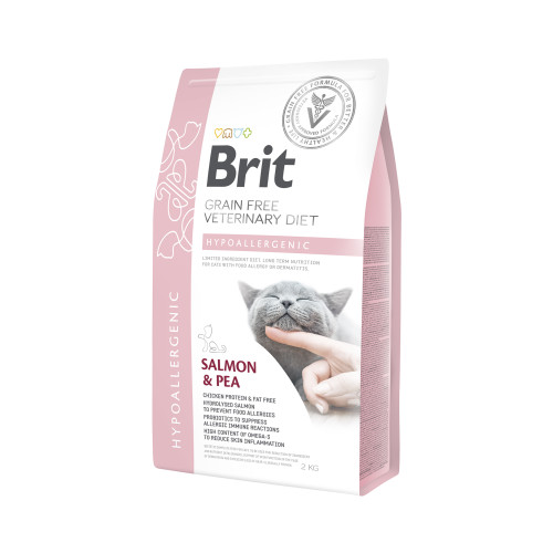 Сухий корм Brit Grain Free VetDiets Cat Hypoallergenic для кішок при харчовій алергії 2 кг