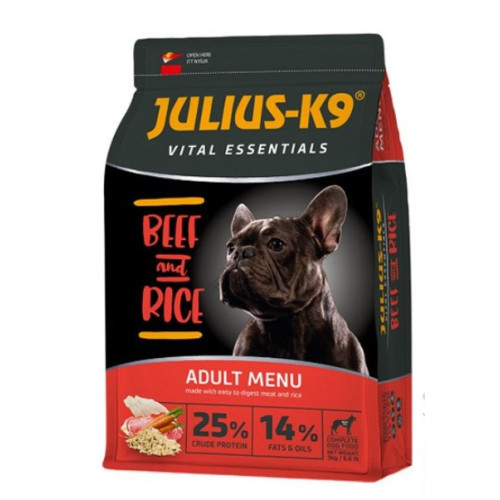 Сухий корм для собак JULIUS К-9 HighPremium ADULТ Excellence (яловичина та рис) 3 (кг)