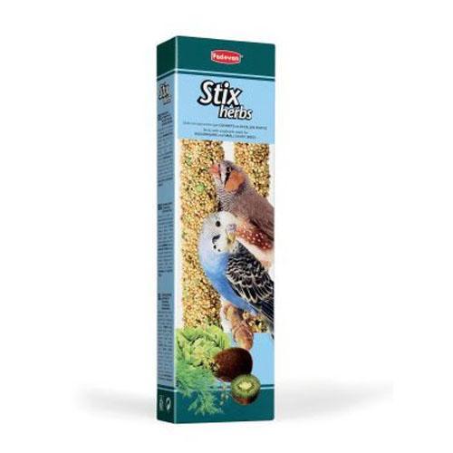 Корм лакомства для волнистых попугаев Padovan Stix Herbs cocorite/esotici 80 г