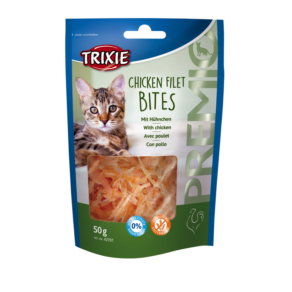 Ласощі для кішок Trixie Premio Chicken Filet Bites Філе куряче сушене 50 г