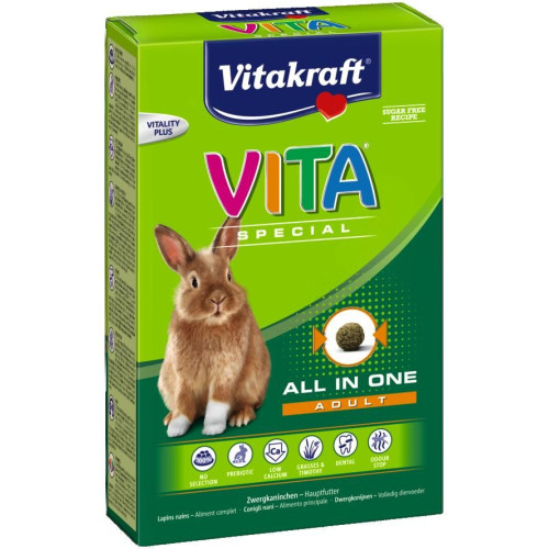 Корм для кроликов взрослых Vitakraft VITA SPECIAL 600 г