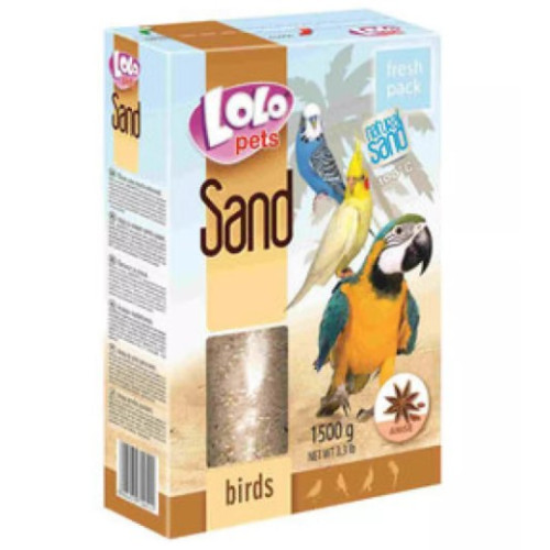 Пісок для птахів "Lolopets" з черепашками, 1,5 кг