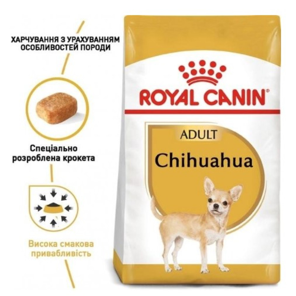 Сухой корм Royal Canin Chihuahua Adult для взрослых собак породы чихуахуа от 8 месяцев и старше 1.5 (кг)