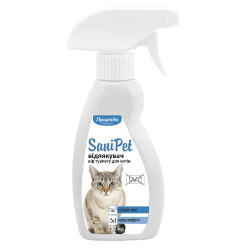 Спрей отпугиватель от туалета для котов SaniPet 250мл