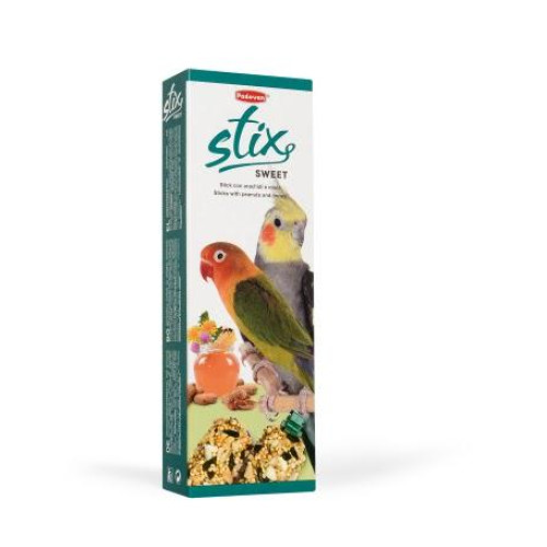 Корм лакомства для средних попугаев Padovan Stix Sweet Parrocchetti 100 г