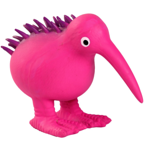 Іграшка для собак Kiwi Walker «Птах ківі» рожевий, 8,5 см