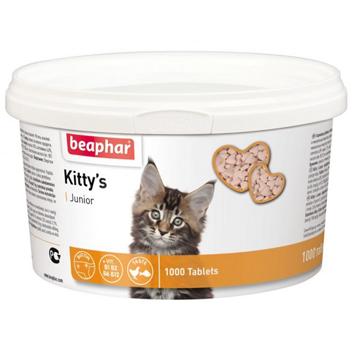 Витамины для котят Beaphar Kitty's Junior 1000 таблеток