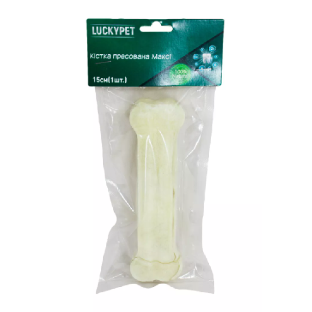 Кость прессованная Макси Lucky Pet, 15см, 1 шт 