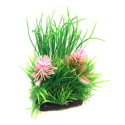 Штучна рослина для акваріума Aquatic Plants 10х6х14 (см) зелена