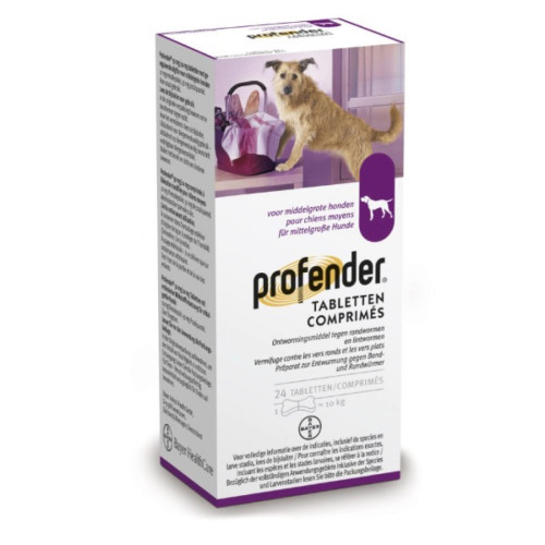 Таблетки проти гельмінтів широкого спектру дії Bayer Profender (Профендер) для собак 24 таб (1таб на 10 кг ваги)