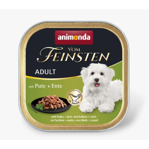 Консерва Animonda Vom Feinsten Adult with Turkey + duck для собак, с индейкой и уткой, 150г  