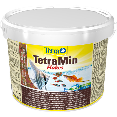 Корм для аквариумных рыб в хлопьях TetraMin Flakes 10 л