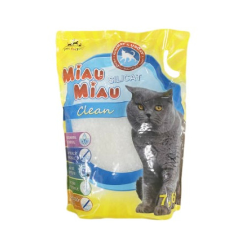 Наполнитель cиликагелевый для кошачьих туалетов MIAU MIAU SILICATE  7.6 (л)