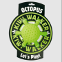 Игрушка для собак Kiwi Walker «Осьминог» зеленый, 13 см