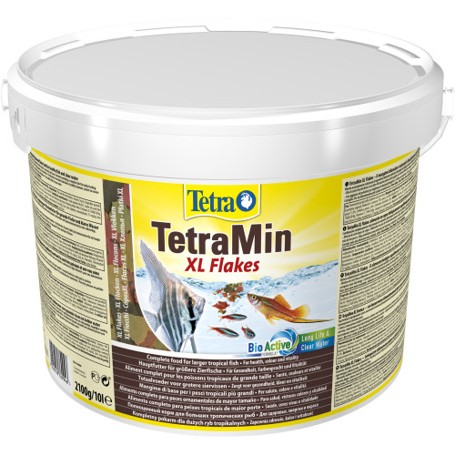 Корм для акваріумних риб у великих пластівцях TetraMin XL Flakes 10 л (2.1 кг)