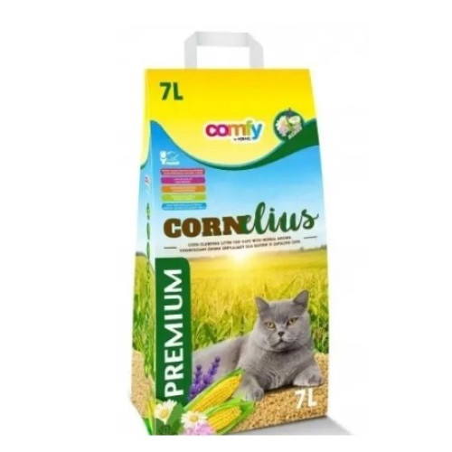 Натуральный кукурузный наполнитель для кошачьего туалета Cornelius, 7л