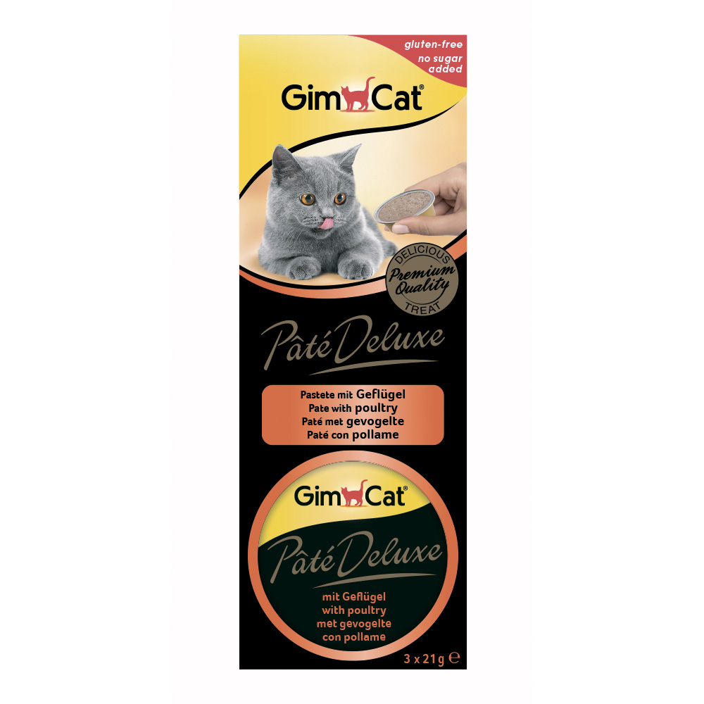 Влажный корм Gimpet GimCat Pate Deluxe со вкусом птицы 3 х 21 г