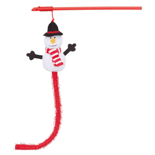 Різдвяна іграшка для котів Trixie Сніговик 31 см (плюш)