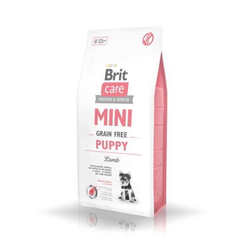 Сухий корм Brit Care Mini Grain Free Puppy Lamb для цуценят мініатюрних порід з ягням 7 кг