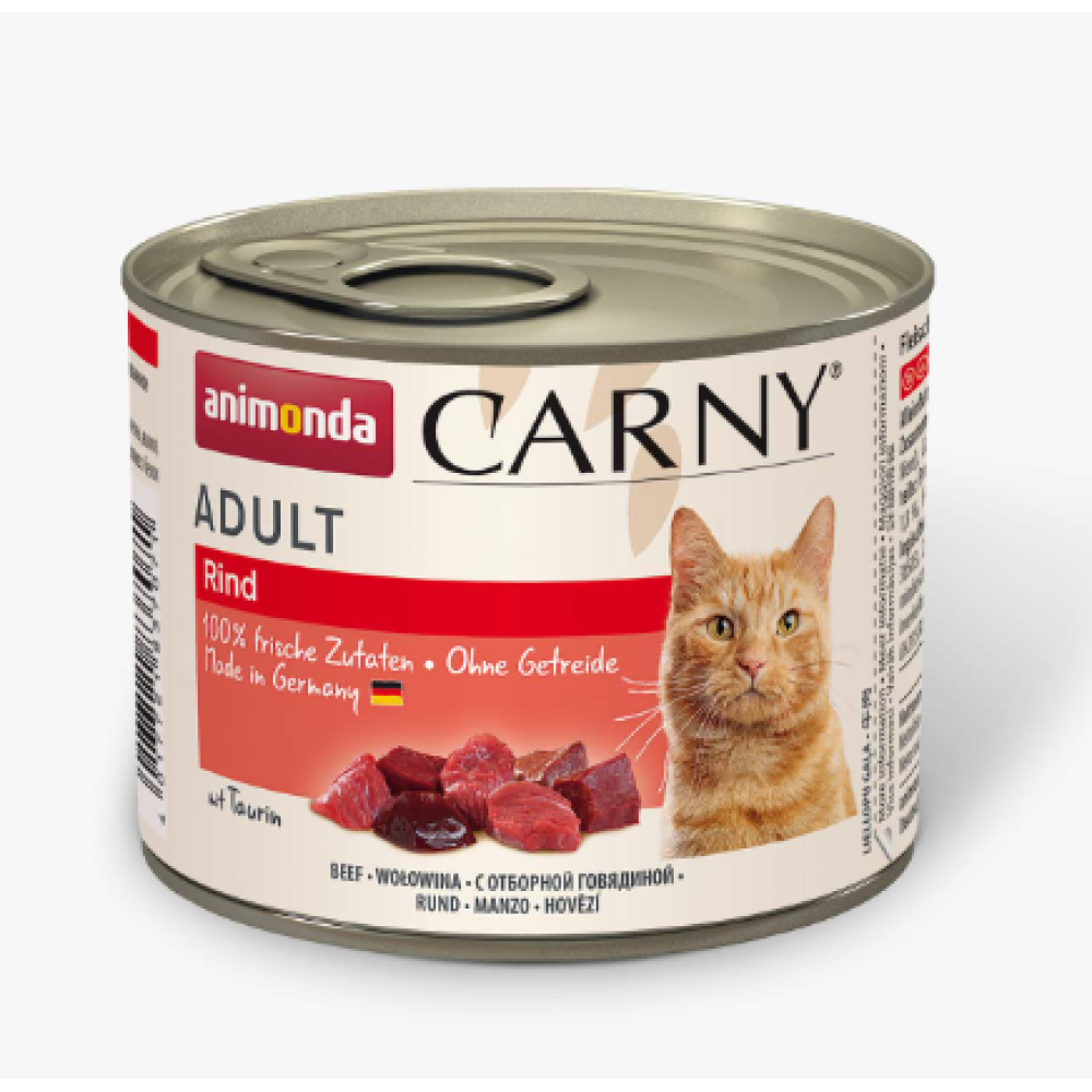 Консерва Animonda Carny Adult Beef для котів, з яловичиною, 200г