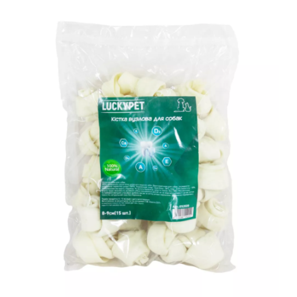 Кость узловая №3 Lucky Pet, 8-9 см, 15 шт