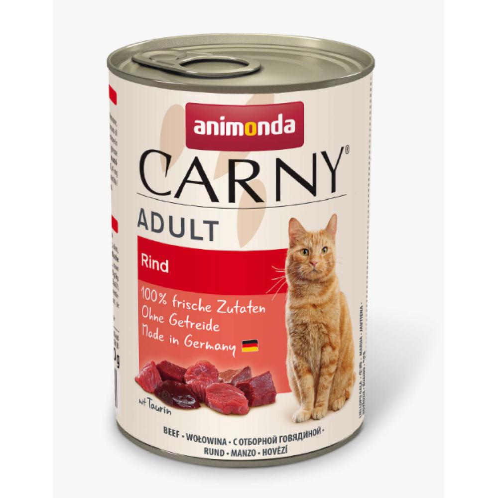 Консерва Animonda Carny Adult Beef для котів, з яловичиною, 400г