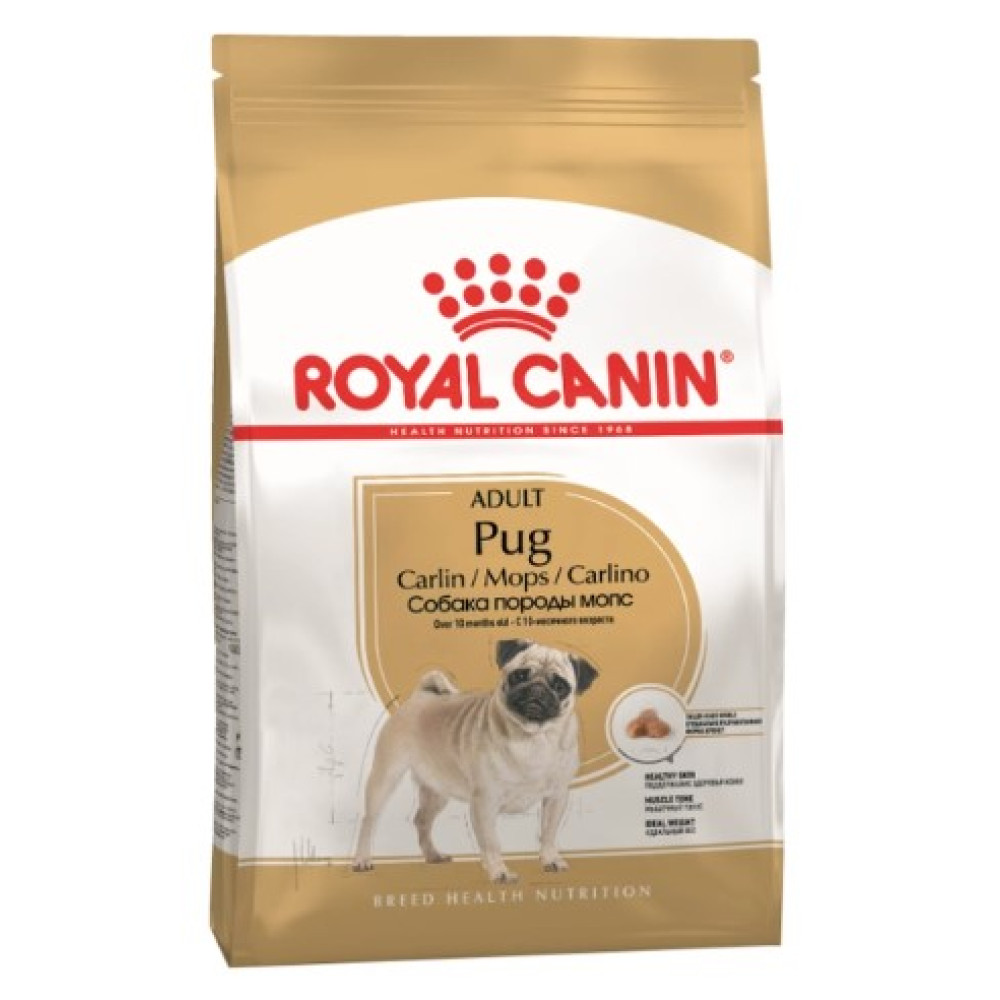 Сухой корм Royal Canin Pug Adult  для взрослых собак породы мопс от 10 мес. 1.5 (кг)