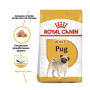 Сухой корм Royal Canin Pug Adult  для взрослых собак породы мопс от 10 мес. 3 (кг)