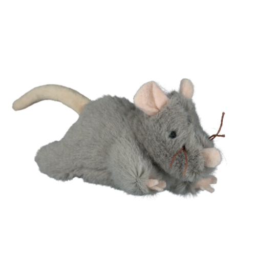 Игрушка Мышка плюшевая с пищалкой для котов Trixie 15 см